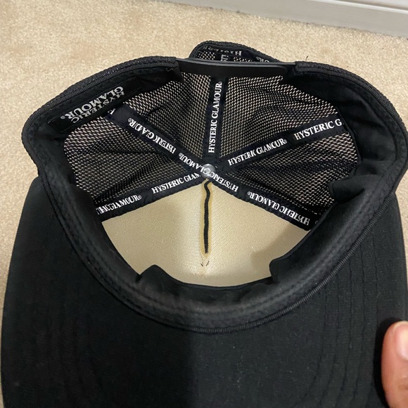 Black and white Hysteric Glamour trucker hat #HystericGlamour - Picture 2 of 2